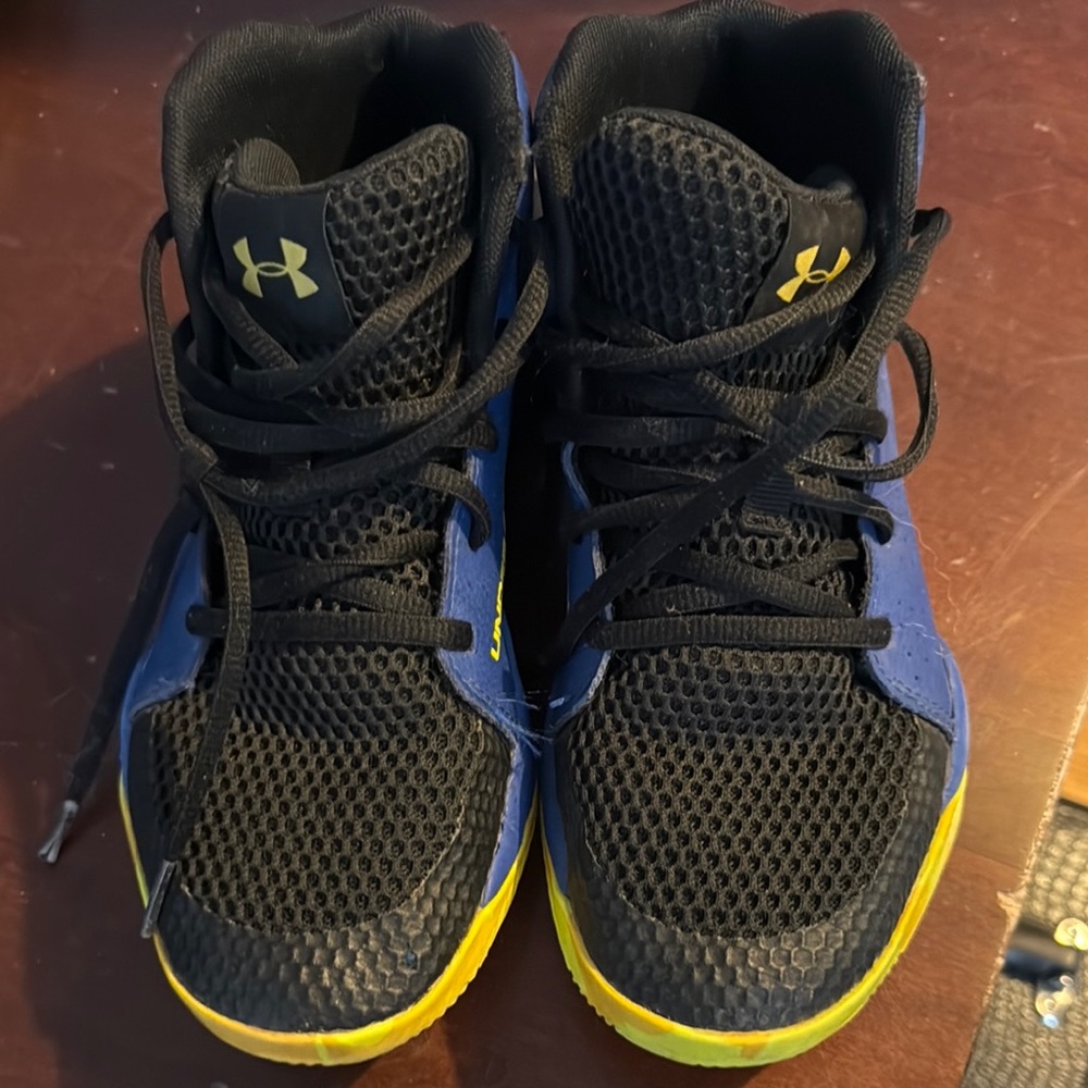 Under Armour Black and Blue Athletic Shoes